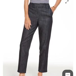 Talbots Refined Denim Blue “Indigo”Cropped Ankle Pants. Size 14p Classy look!